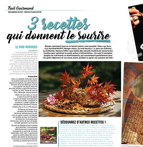 Occitanie Tribune consacre un article au livre de Vanessa Ritter : La nutrithérHAPPY!, manger mieux, ça rend heureux, paru aux Éditions La Californie en Alsace.