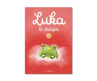 Carte postale Luka le dragon. "Luka le dragon" est un livre écrit par Caroline Niglis-Gerber et illustré par Coeur d'Artiflo, paru aux Éditions la Californie.