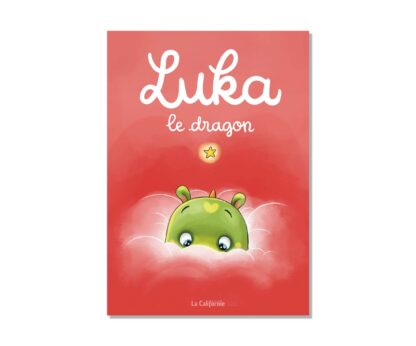 Carte postale Luka le dragon. "Luka le dragon" est un livre écrit par Caroline Niglis-Gerber et illustré par Coeur d'Artiflo, paru aux Éditions la Californie.