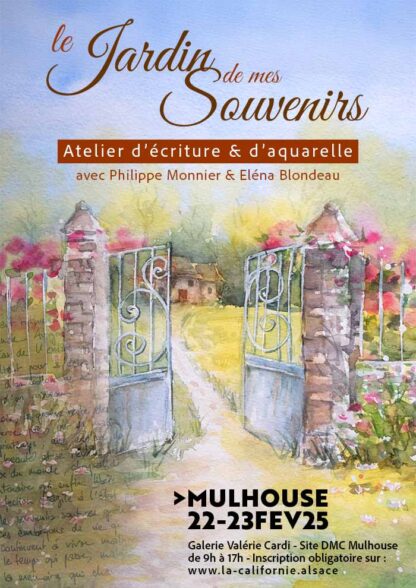 Écriture et aquarelle à Mulhouse : un atelier créatif avec Philippe Monnier et Eléna Blondeau.