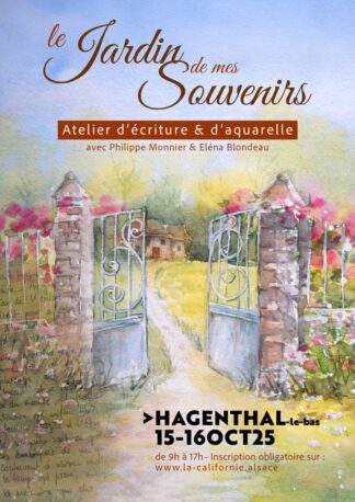 Écriture et aquarelle à Hagenthal-le-bas : un atelier créatif avec Philippe Monnier et Eléna Blondeau.