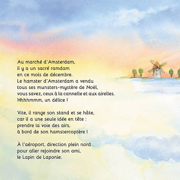 Le lapin de Laponie, une belle histoire imaginée par Philippe Monnier et illustrée à l'aquarelle par Eléna Blondeau. Éditions La Californie en Alsace.
